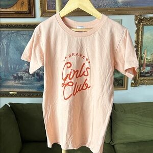 NWT Brave Girls Club Peach Tee